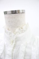 画像4: MILK / フリルノースリーブブラウス  オフ H-26-10-01-1015-ML-BL-AK-ZH (4)