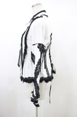 画像2: DimMoire / Gothic学園ブラウス M 白×黒 H-26-10-01-1021-0-BL-AK-ZH (2)