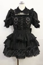 画像1: NOEMIE / レースアップサスペンダーティアードセットアップ M ブラック H-26-10-01-015-LO-OP-NS-ZH (1)