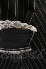 画像4: NOEMIE / ゴシック刺繍セーラーセットアップ M ブラック/ストライプ H-26-10-01-016-LO-OP-NS-ZH (4)