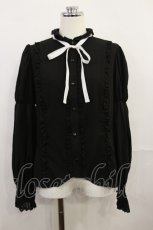 画像1: Eri Aino's collaboration / シャーロットの水曜日ブラウス L ブラック H-26-10-01-023-PU-BL-NS-ZH (1)