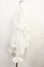 画像2: metamorphose / 【プラスサイズ】袖取り外し丸襟ブラウス プラスサイズ 白 H-26-10-01-024-ME-BL-NS-ZH (2)