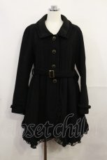 画像1: axes femme / バックレースアップコート M ブラック H-26-10-01-028-AX-CO-NS-ZH (1)