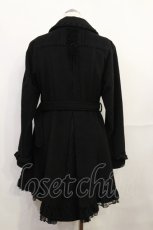 画像2: axes femme / バックレースアップコート M ブラック H-26-10-01-028-AX-CO-NS-ZH (2)