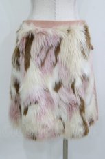 画像3: Jane Marple Dans Le Salon / Lamb Pile Painting Fur 2Face Skirt M ピンクベージュ H-26-10-02-026-JM-SK-KB-ZH (3)
