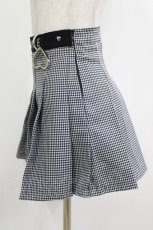 画像2: MORPH8NE / OFF SKIRT S ブラック×ホワイト H-26-10-02-029-PU-SK-KB-ZH (2)