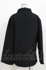 画像3: NieR Clothing / ラメツイードジャケット  黒 H-26-10-02-034-PU-JA-KB-ZH (3)