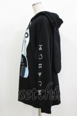 画像2: LISTEN FLAVOR / サイバーうさ耳ヘッドホンパーカー  ブラック H-26-10-02-043-PU-TO-KB-ZH (2)