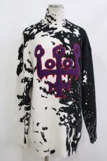 画像1: KILL STAR / Slime Time Knit Sweater XS 白×黒 H-26-10-02-044-PU-TO-KB-ZH (1)
