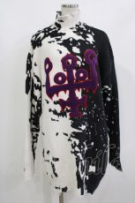 画像1: KILL STAR / Slime Time Knit Sweater XS 白×黒 H-26-10-02-047-PU-TO-KB-ZH (1)
