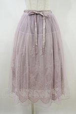 画像1: axes femme / レーシーチュールスカート M アワピンク H-26-10-02-1036-AX-SK-SA-ZH (1)