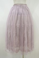 画像2: axes femme / レーシーチュールスカート M アワピンク H-26-10-02-1036-AX-SK-SA-ZH (2)
