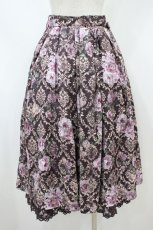 画像2: axes femme NOSTALGIE / オーナメントスカート M ワイン H-26-10-02-1044-AX-SK-SZ-ZH (2)