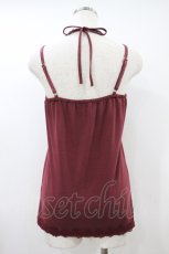 画像2: axes femme / ホルター付BIGリボンキャミ M ワイン H-26-10-02-1049-AX-TO-NS-ZH (2)