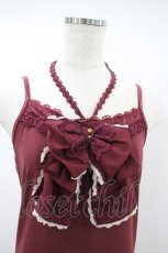 画像3: axes femme / ホルター付BIGリボンキャミ M ワイン H-26-10-02-1049-AX-TO-NS-ZH (3)