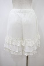 画像2: axes femme POETIQUE / レースフリルミニペチパンツ M オフ H-26-10-02-1015-AX-PA-NS-ZH (2)
