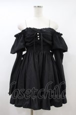 画像1: Ank Rouge / オフショルドーリーワンピース M ブラック H-26-10-02-1023-CA-OP-NS-ZH (1)