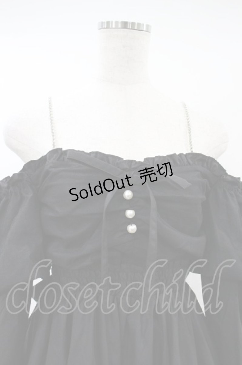 画像3: Ank Rouge / オフショルドーリーワンピース M ブラック H-26-10-02-1023-CA-OP-NS-ZH (3)