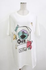 画像1: NieR Clothing / プリントCOTTON CUTSEW  白 H-26-10-02-068-PU-TO-KB-ZH (1)