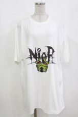 画像1: NieR Clothing / プリント半袖CUTSEW XL 白 H-26-10-02-069-PU-TO-KB-ZH (1)