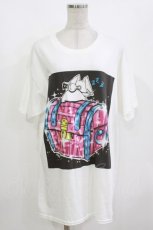 画像1: NieR Clothing / プリント半袖CUTSEW XL 白 H-26-10-02-071-PU-TO-KB-ZH (1)