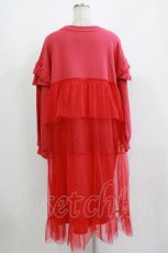 画像3: Candy Stripper / DOT TULLE SWITCHED ONE-PIECE  レッド H-26-10-02-018-PU-OP-KB-ZH (3)
