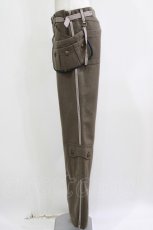 画像2: EXCENTRIQUE / ウールメルトン・カーゴパンツ HOMME カーキ H-26-10-02-024-EL-PA-KB-ZH (2)