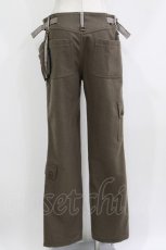 画像3: EXCENTRIQUE / ウールメルトン・カーゴパンツ HOMME カーキ H-26-10-02-024-EL-PA-KB-ZH (3)