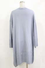 画像3: axes femme / バラ刺繍ロングニットカーデ M サックス H-26-10-03-027-AX-TO-SZ-ZH (3)