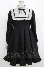 画像1: DearMyLove / クロス刺繍シスターワンピース M ブラック/グレー H-26-10-03-034-GO-OP-YZ-ZH (1)