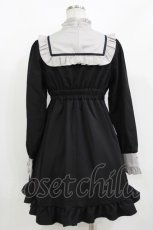 画像3: DearMyLove / クロス刺繍シスターワンピース M ブラック/グレー H-26-10-03-034-GO-OP-YZ-ZH (3)