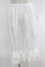 画像1: Kurumi Collaboration / 7分丈ドロワーズ M 白 H-26-10-03-037-LO-PA-NS-ZH (1)