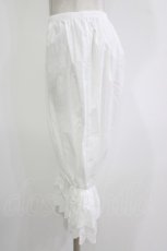 画像2: Kurumi Collaboration / 7分丈ドロワーズ M 白 H-26-10-03-037-LO-PA-NS-ZH (2)