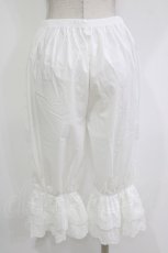 画像3: Kurumi Collaboration / 7分丈ドロワーズ M 白 H-26-10-03-037-LO-PA-NS-ZH (3)