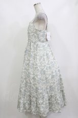 画像2: m petit by misako / MSKトワルドジュイジャンパースカート L オフ/ブルー H-26-10-03-004-LO-SK-NS-ZH (2)