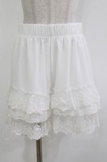 画像1: axes femme POETIQUE / 調節リボン付ミニペチパンツ M 白 H-26-10-03-039-AX-PA-NS-ZH (1)