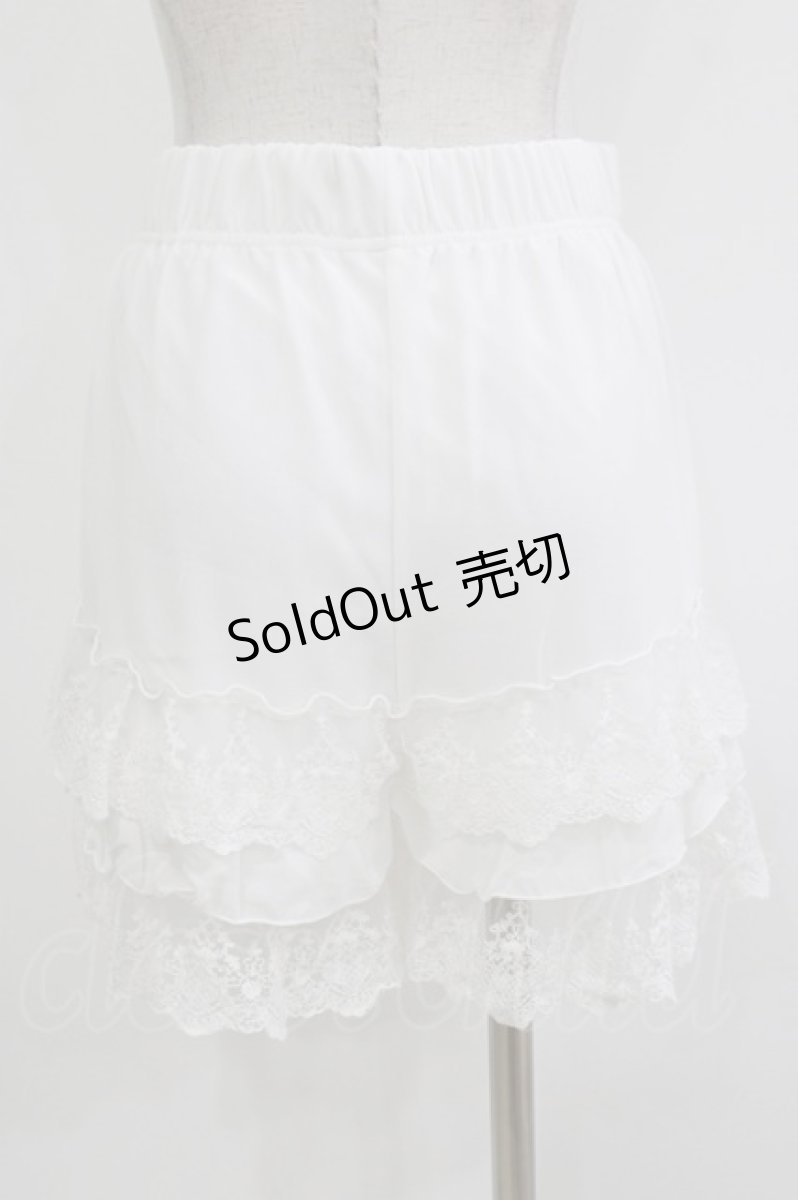 画像3: axes femme POETIQUE / 調節リボン付ミニペチパンツ M 白 H-26-10-03-039-AX-PA-NS-ZH (3)