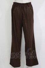 画像3: axes femme / 花刺繍ストレートカットパンツ L ブラウン H-26-10-03-040-AX-PA-NS-ZH (3)