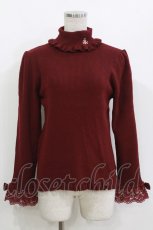 画像1: m petit by misako / TT*MSKTNソデレース LL ワイン H-26-10-03-043-LO-TO-NS-ZH (1)