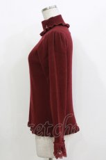 画像2: m petit by misako / TT*MSKTNソデレース LL ワイン H-26-10-03-043-LO-TO-NS-ZH (2)