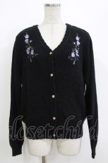 画像1: axes femme / バックレースアップニットカーデ M ブラック H-26-10-03-049-AX-TO-NS-ZH (1)