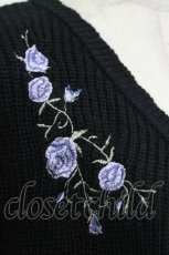 画像4: axes femme / バックレースアップニットカーデ M ブラック H-26-10-03-049-AX-TO-NS-ZH (4)