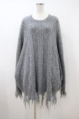 Preview of TATTERED CABLE KNIT  ヘザーグレー