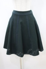画像1: Jane Marple / Cashmere Doeskin Gored Skirt  ダークグリーン H-26-10-03-1043-JM-SK-KB-ZH (1)