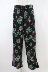 画像1: Jane Marple / Very berries tracking pants M ブラック H-26-10-03-1020-JM-PA-AK-ZH (1)