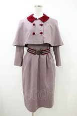 画像1: MILK / キャサリンTwin SET  スモーキーピンク×エンジ H-26-10-03-1024-ML-OP-KB-ZH (1)