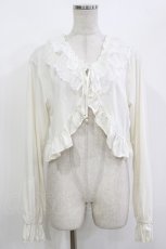 画像1: axes femme / UVカットフリルボレロ Free オフ H-26-10-03-053-AX-TO-NS-ZH (1)