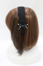 画像2: m petit by misako / TT*AMPLカチューシャ  ブラック H-26-10-03-069-LO-AC-NS-ZH (2)