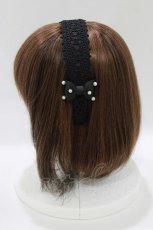 画像2: m petit by misako / TT*AMPLカチューシャ  ブラック H-26-10-03-070-LO-AC-NS-ZH (2)