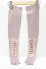画像2: axes femme / 巾着付きレースアップUV手袋  ピンク H-26-10-03-072-AX-ZA-NS-ZH (2)